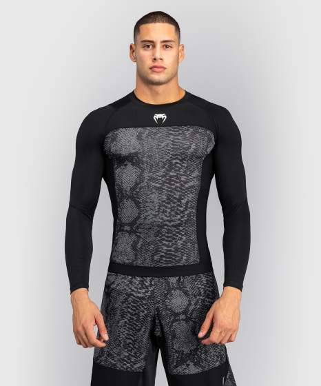 Venum Rash Guard G-Fit Scales, Grau-Schwarz