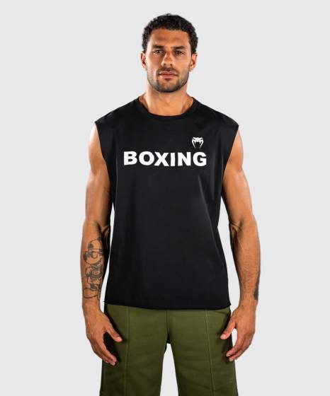 Venum T-Shirt Boxing VT Ärmellos, Schwarz