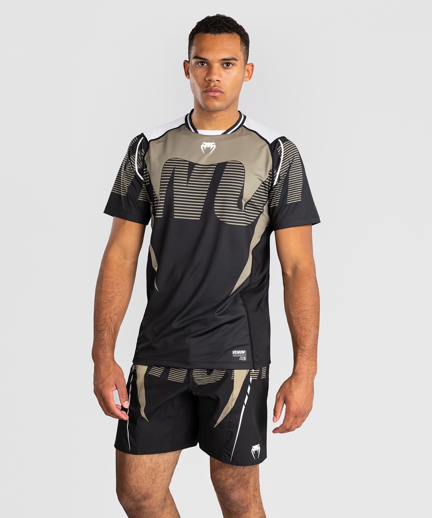 Venum T-Shirt Dry-Tech Adrenaline, Schwarz-Sand