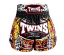 Twins Muay Thai Shorts Barong, Schwarz-Gelb