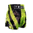 Twins Muay Thai Shorts Crocs, Schwarz-Neongrün