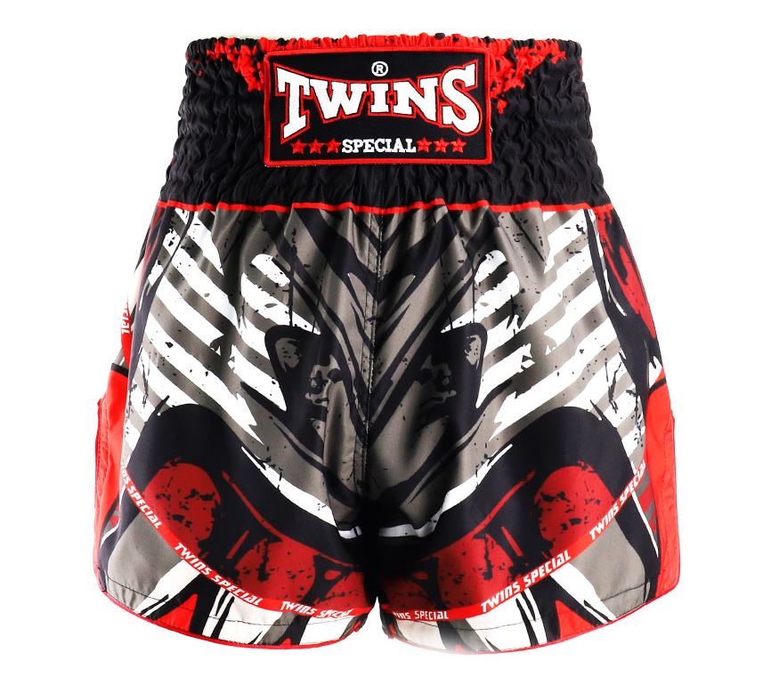 Twins Muay Thai Shorts Demon, Black-Red