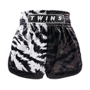 Twins Muay Thai Shorts Jungle, Schwarz-Weiß