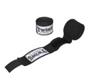 Twins Boxbandagen CH6 3m Halbelastisch, Schwarz