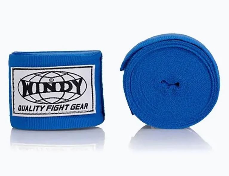 Windy Boxbandagen 4,5m Halbelastisch, Blau