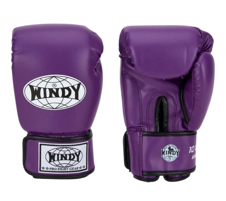 Windy Boxing Gloves Classic Synthetic Leather, Violet