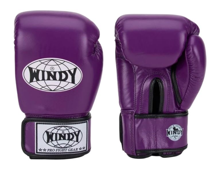 Windy Boxhandschuhe Classic Leder, Violett