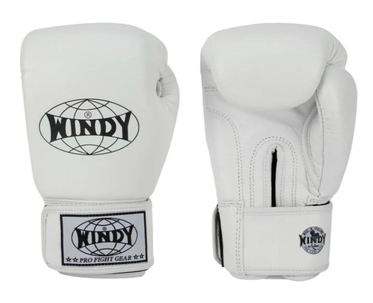 Windy Boxhandschuhe Classic Leder, Weiß