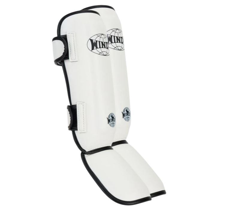 Windy Shin Guard Leather, Black