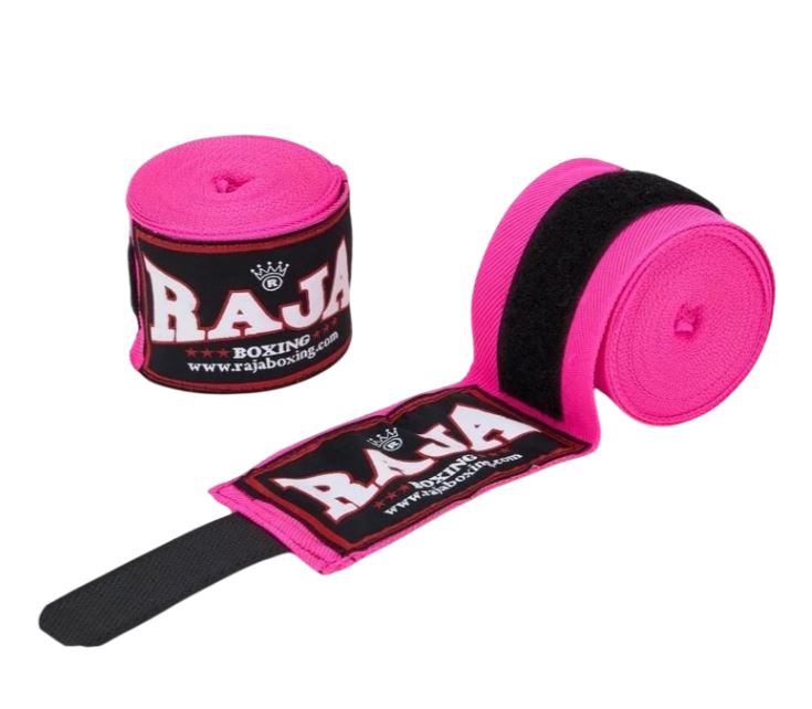 Raja Boxbandagen 4,5m Halbelastisch, Pink