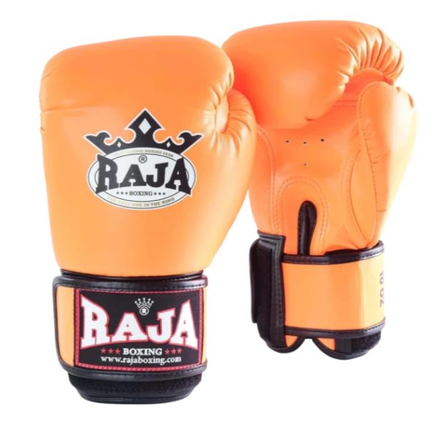 Raja Boxing Gloves Standard Synthetic Leather, Orange