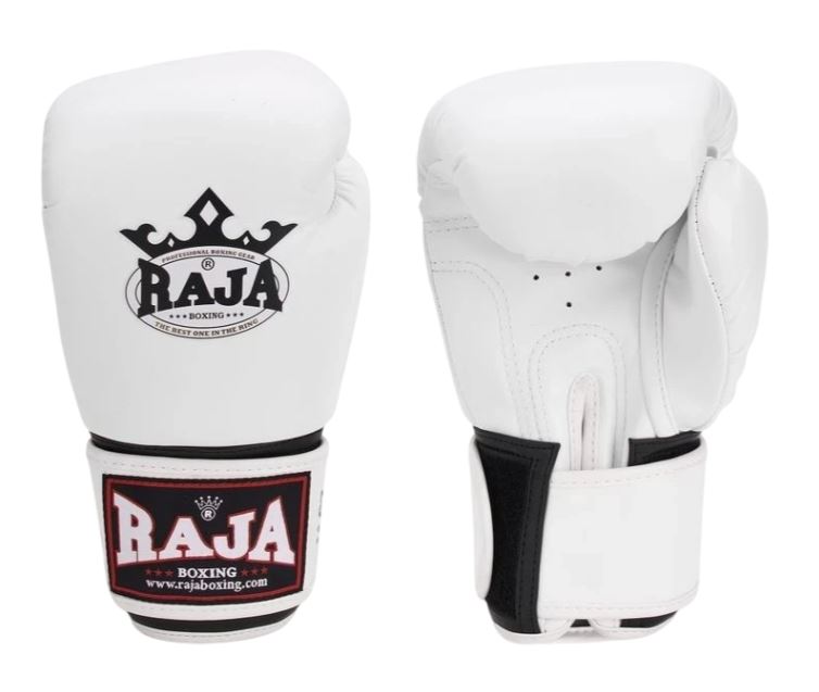 Raja Boxhandschuhe Standard Kunstleder, Weiß
