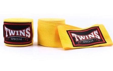 SALE 214 Twins Boxbandage CH1 5m Baumwolle Unelastisch, Gold