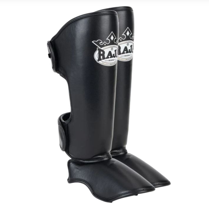 Raja Shin Guards Synthetic Leather, Black