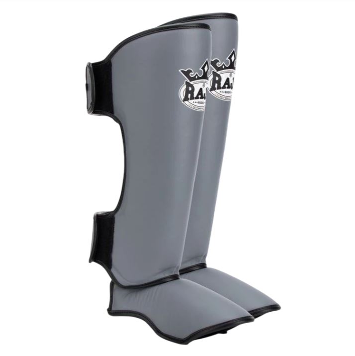 Raja Shin Guards Leather, Gray