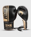 Venum Boxing Gloves Shield Pro Fight with Laces, Black-Gold