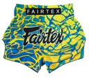 Fairtex Muay Thai Shorts BS1927, Blue-Yellow