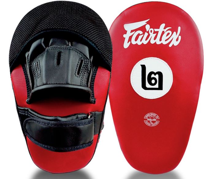 Fairtex Punch Mitts FMV12, Red-Black