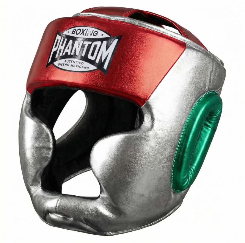 Phantom Kopfschutz Mexico, Silber-Rot-Grün