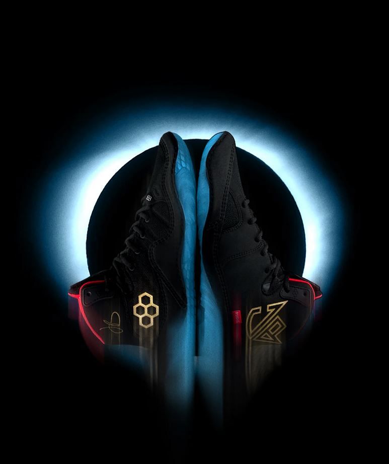 Rudis Wrestling Shoes JB1 Black Bird, Black-Blue