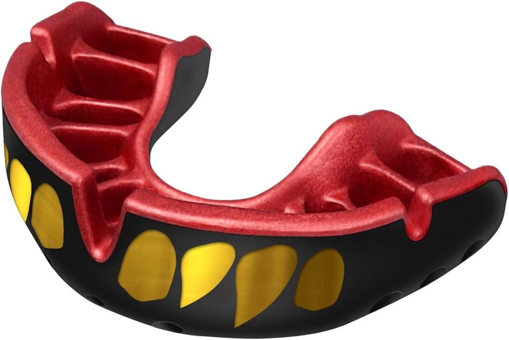 Opro Mouthguard Gold Jaws, Black-Red