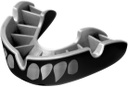 Opro Moutguard Silver Jaws, Black-Silver