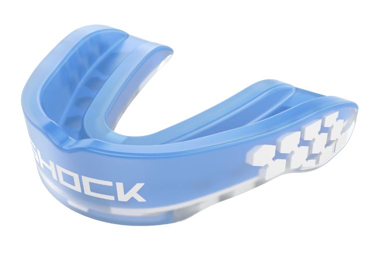 Shock Doctor Mouthguard Gel Max Power, Clear-Blue