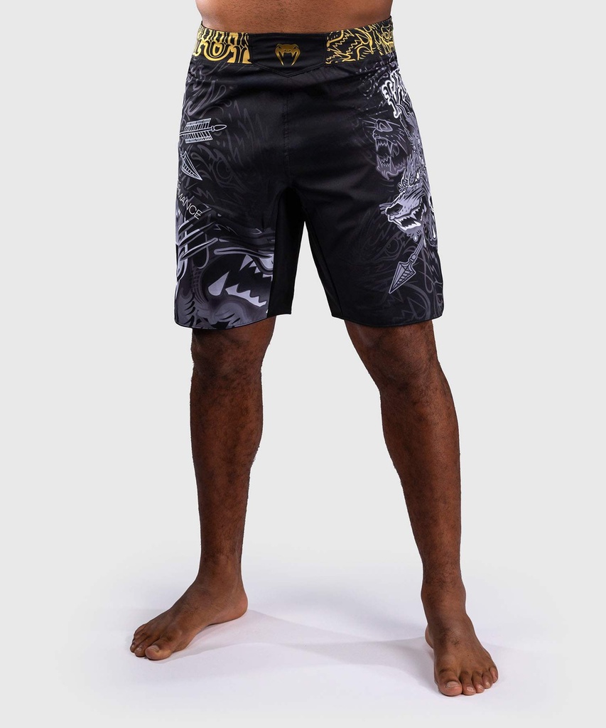 Venum Fight Shorts Wolf Atak, Schwarz-Grau