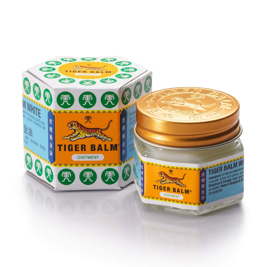 Tiger Balm Balsam 30g, Kühlend, Weiß
