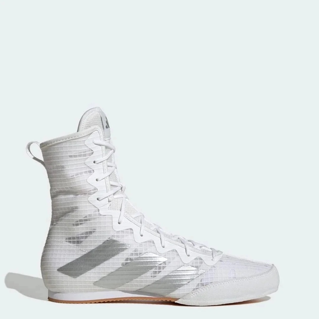 adidas Boxing Shoes Box Hog 4, White-Silver