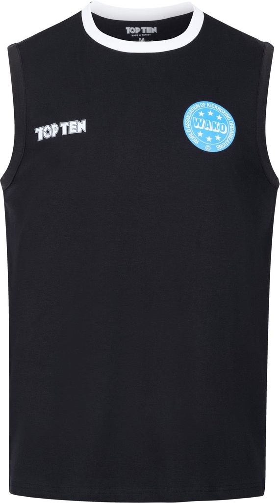 Top Ten Tank Top WAKO Kick Light Basic, Black