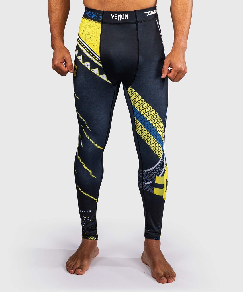 Venum Compression Pants Tekken 8 King, Schwarz-Gelb