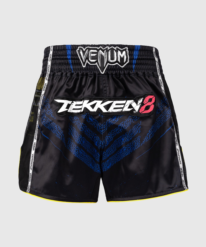 Venum Muay Thai Shorts Tekken 8 King, Black-Yellow