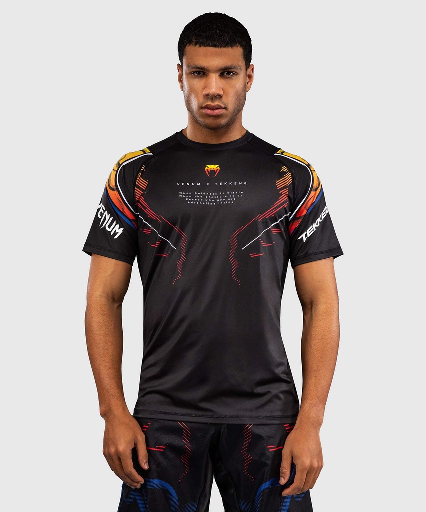 Venum T-Shirt Dry Tech Tekken 8 Yoshimitsu, Black-Yellow