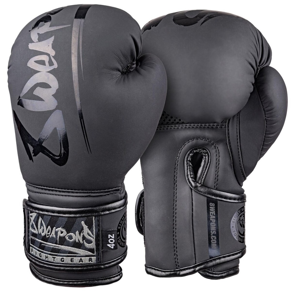 8Weapons Boxing Gloves Unlimited Kids, Black