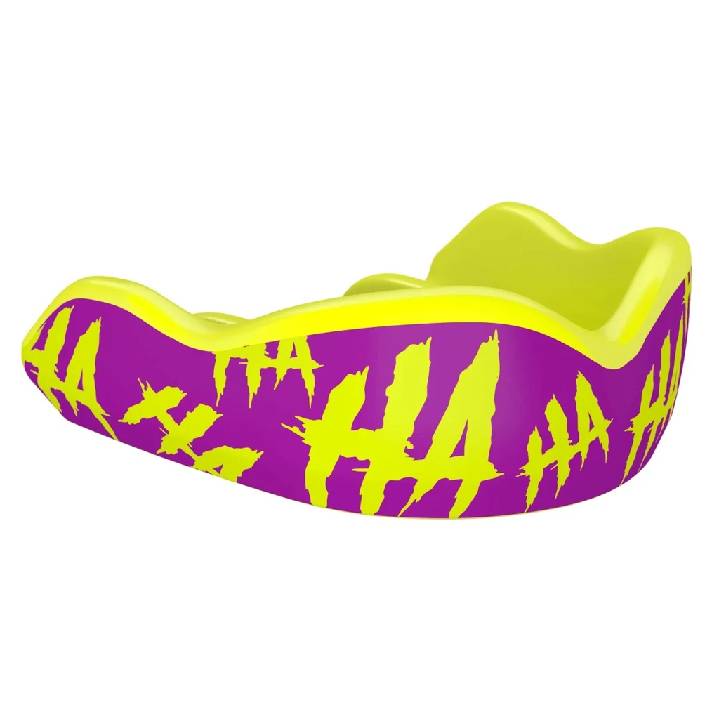 Damage Control Mouthguard High Impact HaHaHa, Violet-Neonyellow
