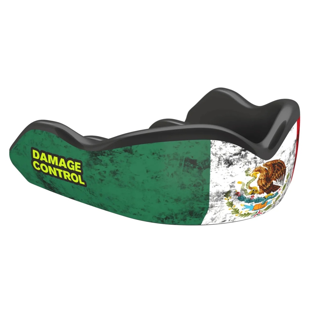 Damage Control Mundschutz High Impact Mexican Flag, Grün-Weiß-Rot