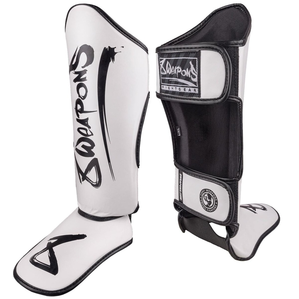 8Weapons Shin Guards Unlimited Kids, White