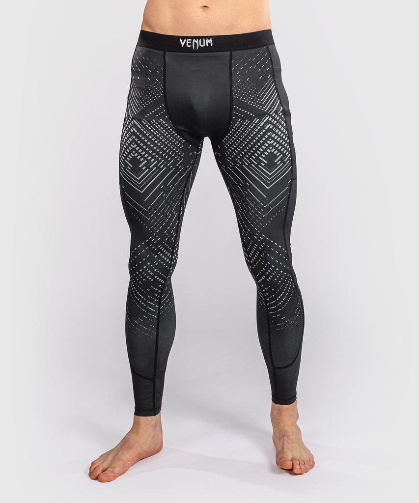 Venum Compression Pants Midnight Fury, Schwarz-Silber