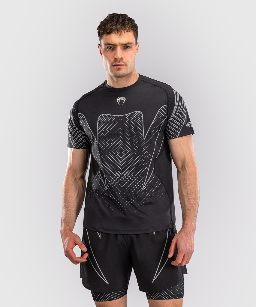 Venum Dry-Tech T-Shirt Midnight Fury, Black-Silver