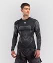 Venum Rash Guard Midnight Fury, Schwarz-Silber