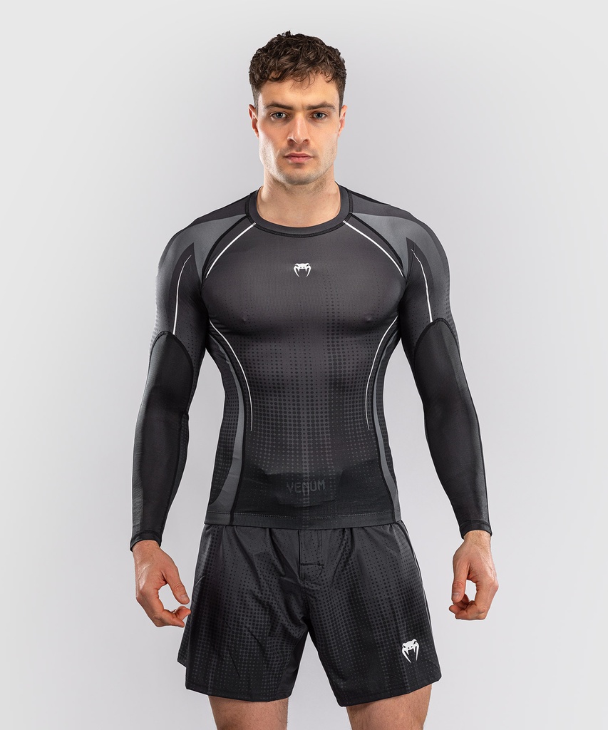 Venum Rash Guard Stealth, Black-White
