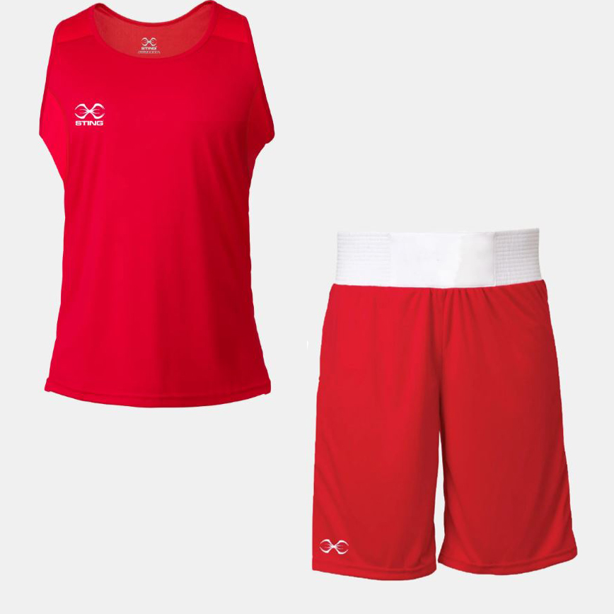 Sting Boxer Wettkampf Set, Rot