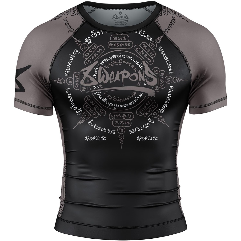 8Weapons Rash Guard 8 Ways Yant 2.0, Black-Grey