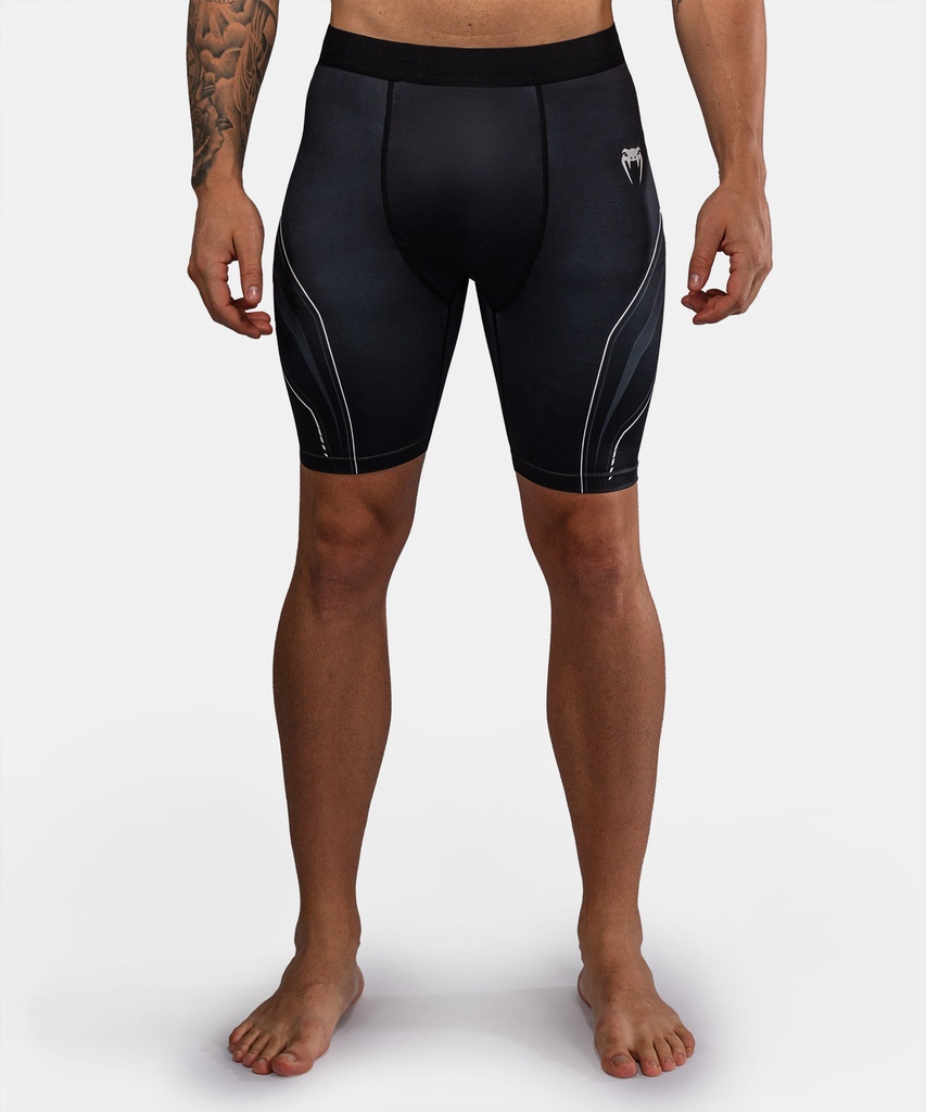 Venum Compression Shorts Streamline, Schwarz-Weiss