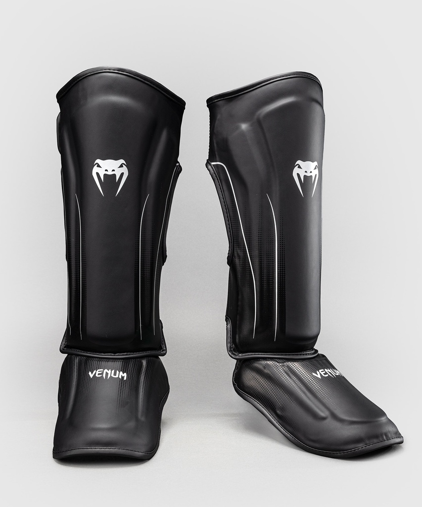 Venum Shin Guards Stealth, Black-White