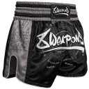 8Weapons Muay Thai Shorts 8 Ways Yant 2.0, Black-Grey