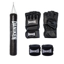 Boxsack Set MMA 150cm, Schwarz
