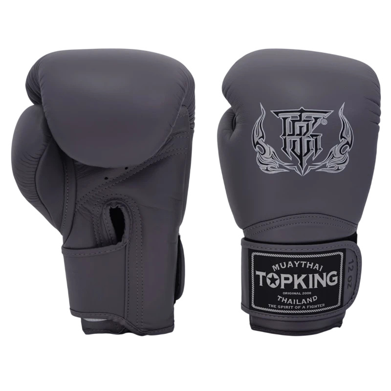 Top King Boxhandschuhe Super, Dunkelgrau