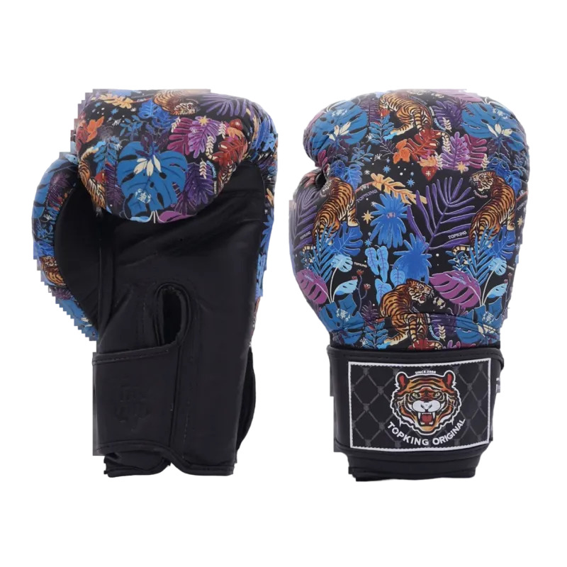 Top King Boxhandschuhe Wild Tiger, Schwarz